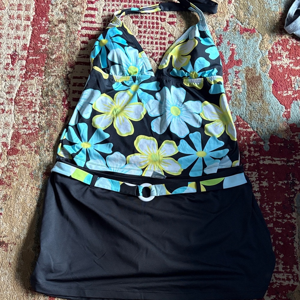 Floral Halter 2 Piece Swimsuit